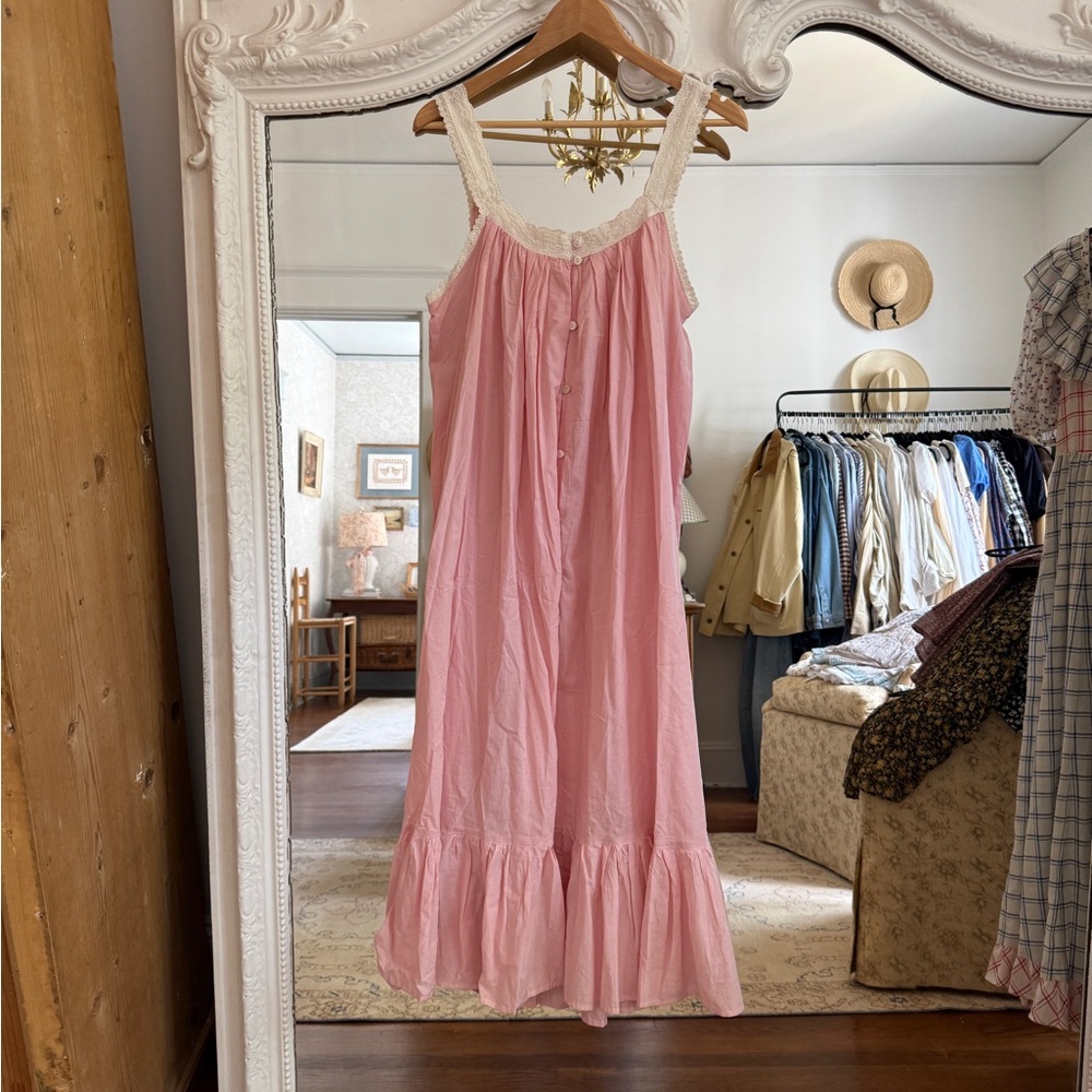 Pink Sleeveless Ruffle Dress